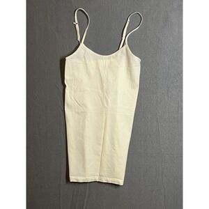 M&B Women's Ivory Seamless Camisole Adjustable Spaghetti Straps Size OS